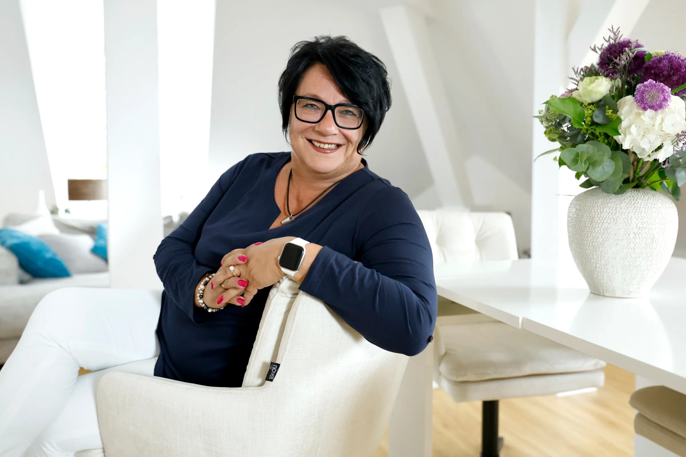 Isabelle König-Hoch in ihrem Büro